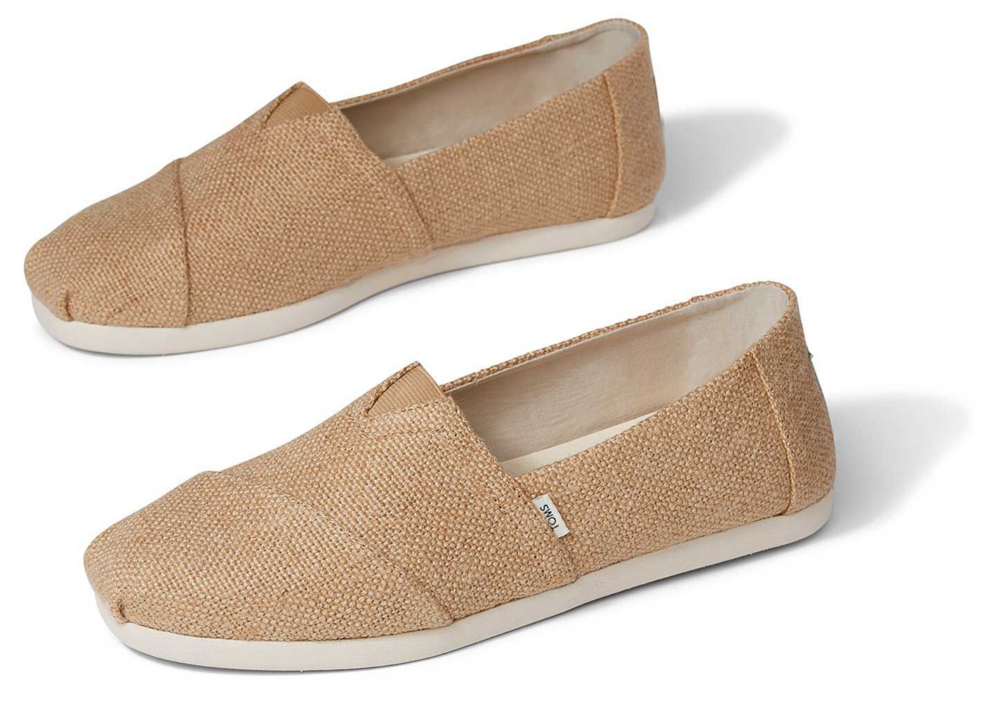 Toms Alpargata Burlap Espadrille Beige - Mens - 93107-WIDL